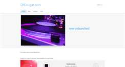 Desktop Screenshot of djcougar.com
